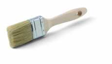 Flachpinsel, Holzstiel natur, verzinkte Zwinge 60mm